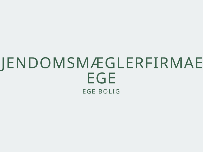 Ejendomsmæglerfirmaet Ege logo